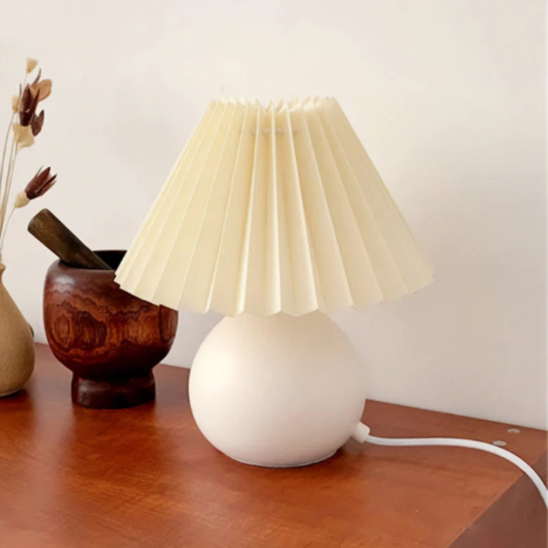 Pleated Bedside Lamp 8 Pleated Bedside Lamp - Image 6